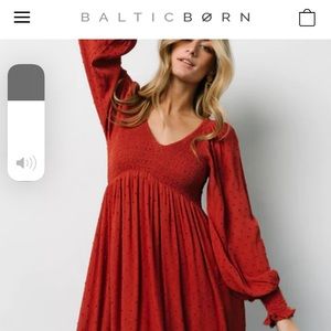 Lainey Smocked Dotted Midi Dress